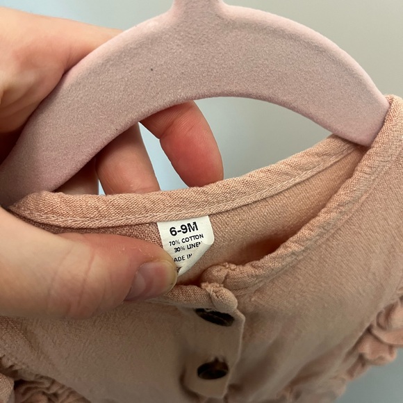 Pink Ruffled Button-Down Dress - Picture 4 of 4